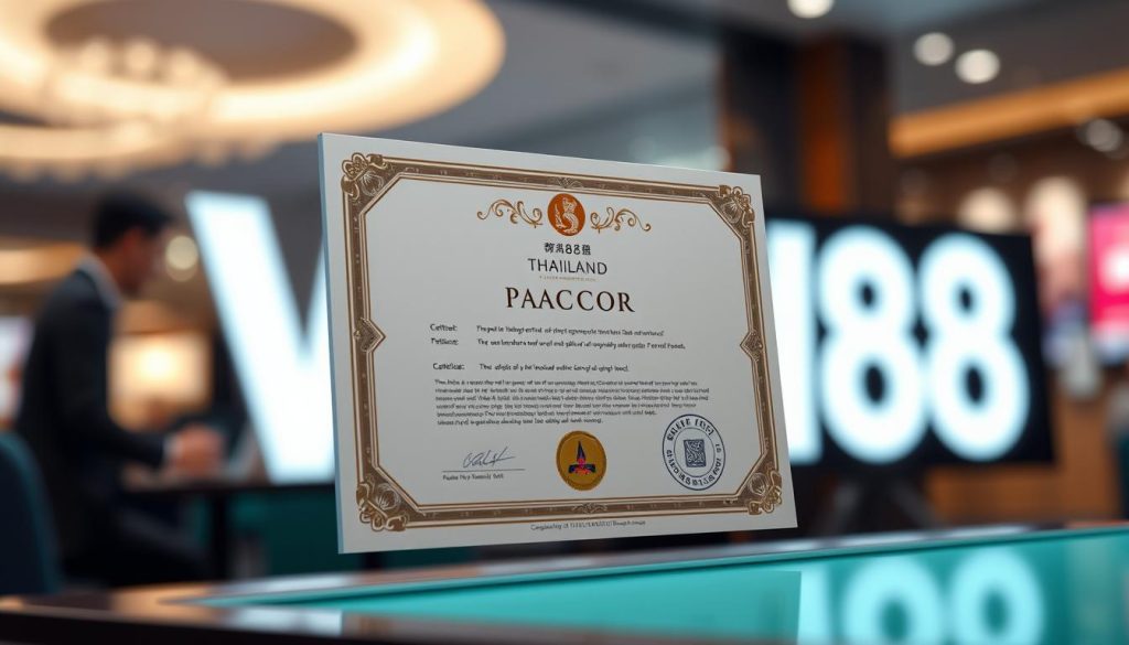 ใบรับรอง PAGCOR